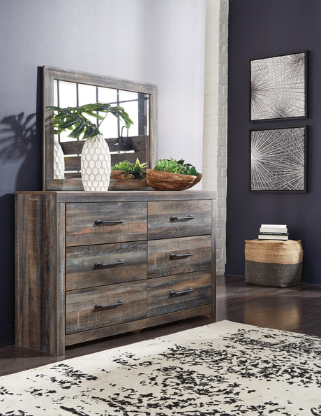 Furniture City Houma - Ashley Furniture - Drystan Dresser and Mirror - Dresser and Mirror / Multi - B211B1