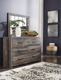 Furniture City Houma - Ashley Furniture - Drystan Dresser and Mirror - Dresser and Mirror / Multi - B211B1