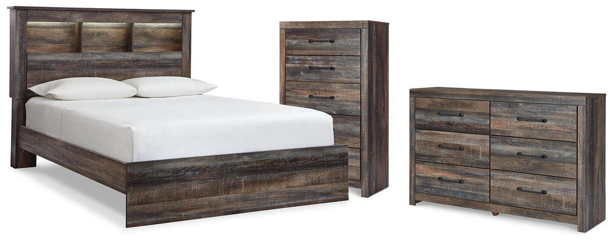 Drystan Queen Bookcase Bed
