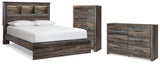 Drystan Queen Bookcase Bed