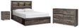 Furniture City Houma - Ashley Furniture - Drystan Queen Bookcase Bed with Storage, Dresser and Nightstand - Queen Bookcase Bed with Storage, Dresser and Nightstand - B211B120