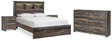 Furniture City Houma - Ashley Furniture - Drystan Queen Bookcase Bed, Dresser and 2 Nightstands - Queen Bookcase Bed, Dresser and 2 Nightstands - B211B87