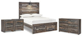Furniture City Houma - Ashley Furniture - Drystan Full Storage Bed, Dresser and 2 Nightstands - Full Storage Bed, Dresser and 2 Nightstands - B211B92