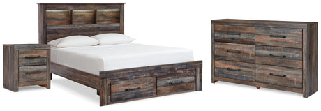Furniture City Houma - Ashley Furniture - Drystan Full Bookcase Bed, Dresser and Nightstand - Full Bookcase Bed, Dresser and Nightstand - B211B70