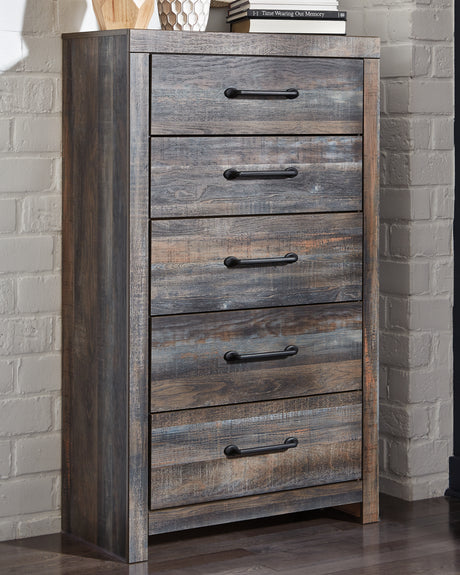Furniture City Houma - Ashley Furniture - Drystan Chest of Drawers - Five Drawer Chest / Multi - B211-46