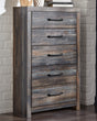 Furniture City Houma - Ashley Furniture - Drystan Chest of Drawers - Five Drawer Chest / Multi - B211-46