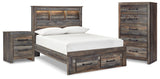 Furniture City Houma - Ashley Furniture - Drystan Full Bookcase Storage Bed, Chest and Nightstand - Full Bookcase Storage Bed, Chest and Nightstand - B211B114