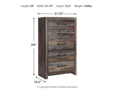 Drystan King Panel Bed, Dresser, Mirror and 2 Nightstands