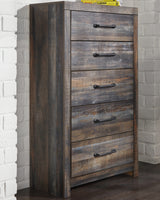 Drystan Full Bookcase Storage Bed, Chest and Nightstand