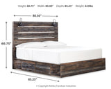 Drystan King Panel Bed with Storage, Dresser, Mirror, Chest and 2 Nightstands