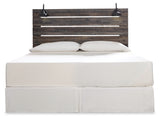 Drystan King Panel Headboard with Metal Frame, Dresser, Mirror, and Nightstand