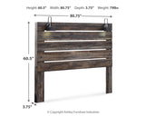 Drystan King Panel Headboard with Metal Frame, Dresser, Mirror, and Nightstand