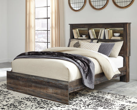 Furniture City Houma - Ashley Furniture - Drystan Queen Bookcase Bed - Queen Bookcase Bed / Multi - B211B16