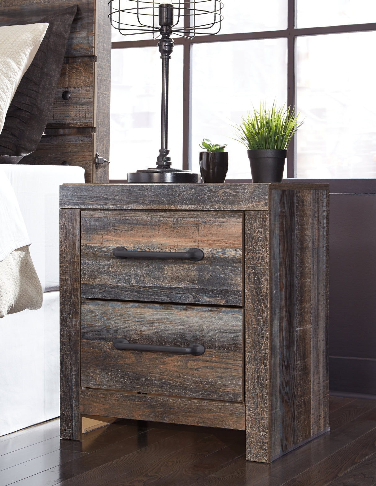 Drystan King Storage Bed, Dresser, Mirror, Chest and Nightstand