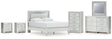 Furniture City Houma - Ashley Furniture - Zyniden Queen Upholstered Panel Bed, Dresser, Mirror, Chest and 2 Nightstands - Queen Upholstered Panel Bed, Dresser, Mirror, Chest and 2 Nightstands - B2114B17