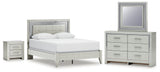 Zyniden Queen Upholstered Panel Bed