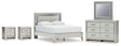 Furniture City Houma - Ashley Furniture - Zyniden Queen Panel Bed, Dresser, Mirror and 2 Nightstands - Queen Panel Bed, Dresser, Mirror and 2 Nightstands / Silver - B2114B16