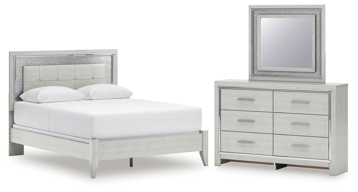 Zyniden Queen Upholstered Panel Bed