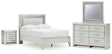 Furniture City Houma - Ashley Furniture - Zyniden Full Panel Bed, Dresser, Mirror and Nightstand - Full Panel Bed, Dresser, Mirror and Nightstand / Silver - B2114B18