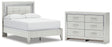Furniture City Houma - Ashley Furniture - Zyniden Full Panel Bed and Dresser - Full Panel Bed and Dresser / Silver - B2114B27