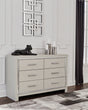 Furniture City Houma - Ashley Furniture - Zyniden Dresser - Six Drawer Dresser / Silver - B2114-31