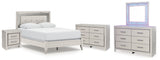 Zyniden Queen Upholstered Panel Bed