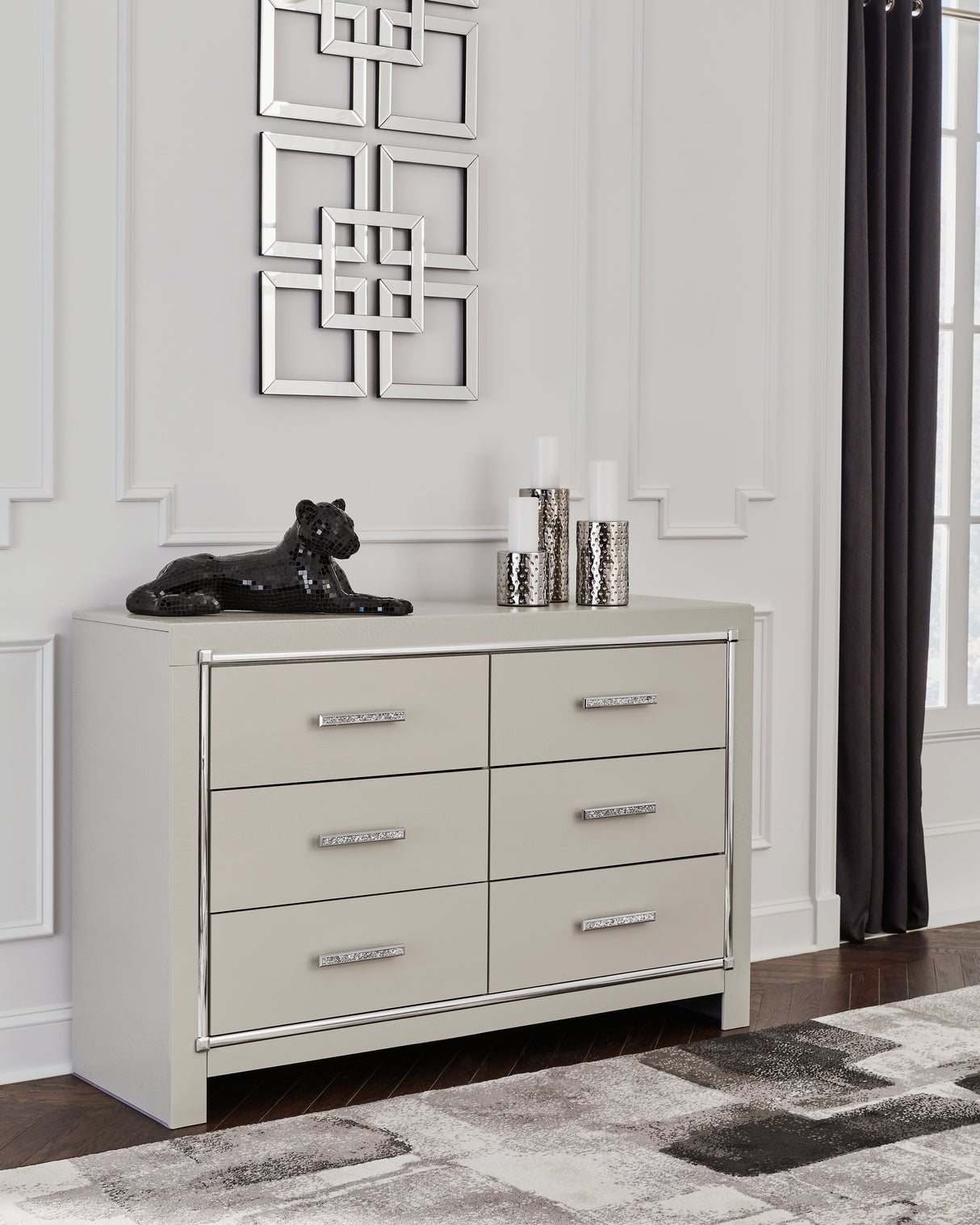 Zyniden Queen Upholstered Panel Bed