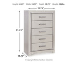Zyniden Full Panel Bed, 2 Chests and Nightstand