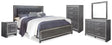 Furniture City Houma - Ashley Furniture - Lodanna King Upholstered Panel Bed, Dresser, Mirror, Chest and Nightstand - King Upholstered Panel Bed, Dresser, Mirror, Chest and Nightstand - B214B26