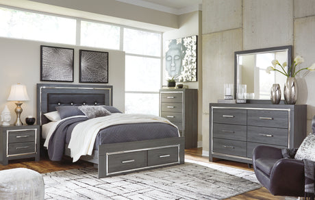 Furniture City Houma - Ashley Furniture - Lodanna Queen Panel Storage Bed, Dresser, Mirror, Chest and Nightstand - Queen Panel Storage Bed, Dresser, Mirror, Chest and Nightstand - B214B37
