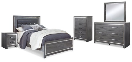 Furniture City Houma - Ashley Furniture - Lodanna Queen Panel Bed, Dresser, Mirror, Chest and Nightstand - Queen Panel Bed, Dresser, Mirror, Chest and Nightstand - B214B39