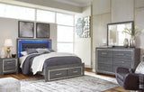Furniture City Houma - Ashley Furniture - Lodanna Queen Storage Bed, Dresser, Mirror and 2 Nightstands - Queen Storage Bed, Dresser, Mirror and 2 Nightstands - B214B40