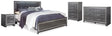 Furniture City Houma - Ashley Furniture - Lodanna King Upholstered Panel Bed, Dresser, Chest and 2 Nightstands - King Upholstered Panel Bed, Dresser, Chest and 2 Nightstands - B214B43