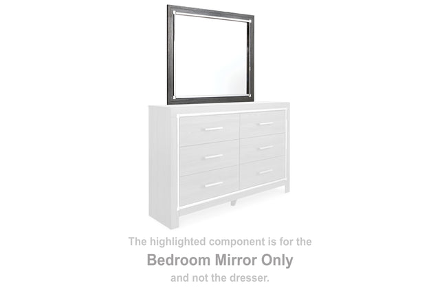 Furniture City Houma - Ashley Furniture - Lodanna Bedroom Mirror - Bedroom Mirror / Gray - B214-36
