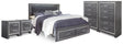 Furniture City Houma - Ashley Furniture - Lodanna King Storage Bed, 2 Chests and 2 Nightstands - King Storage Bed, 2 Chests and 2 Nightstands / Gray - B214B58