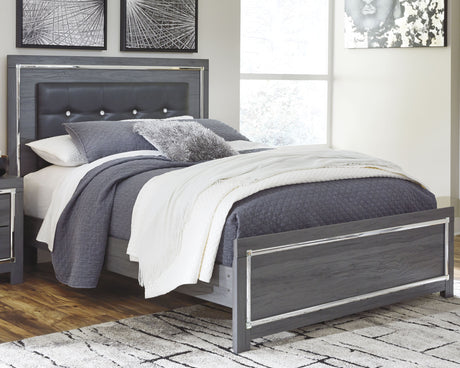 Furniture City Houma - Ashley Furniture - Lodanna Queen Panel Bed - Queen Panel Bed / Gray - B214B2