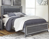 Lodanna Queen Upholstered Panel Bed, Dresser and Mirror