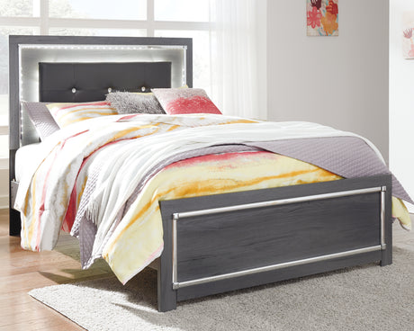 Furniture City Houma - Ashley Furniture - Lodanna Full Panel Bed - Full Panel Bed / Gray - B214B4