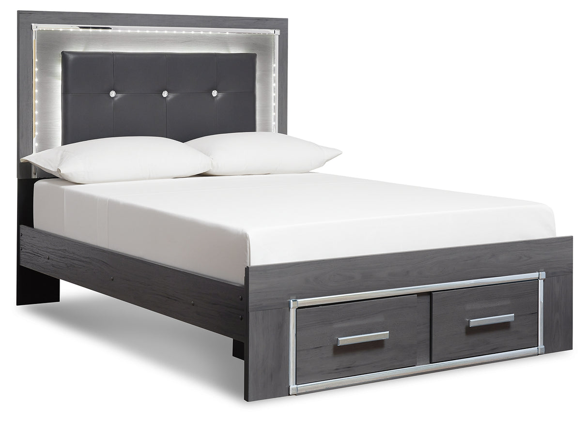 Lodanna Full Panel Storage Bed and Dresser
