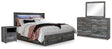 Furniture City Houma - Ashley Furniture - Baystorm King Panel Bed with Storage, Dresser, Mirror and 2 Nightstands - King Panel Bed with Storage, Dresser, Mirror and 2 Nightstands - B221B72