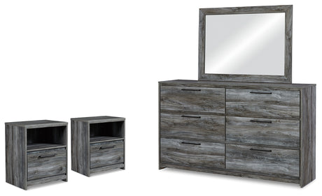 Furniture City Houma - Ashley Furniture - Baystorm Dresser, Mirror and 2 Nightstands - Dresser, Mirror and 2 Nightstands - B221B64