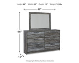 Baystorm Twin Panel Bed, Dresser, Mirror and Chest