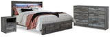 Furniture City Houma - Ashley Furniture - Baystorm King Panel Storage Bed, Dresser and Nightstand - King Panel Storage Bed, Dresser and Nightstand - B221B49