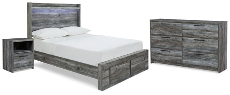 Furniture City Houma - Ashley Furniture - Baystorm Full Panel Storage Bed, Dresser and Nightstand - Full Panel Storage Bed, Dresser and Nightstand - B221B58