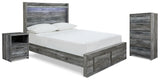 Furniture City Houma - Ashley Furniture - Baystorm Full Storage Bed, Chest and Nightstand - Full Storage Bed, Chest and Nightstand - B221B93