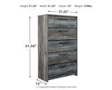 Baystorm King Panel Storage Bed, Dresser, Chest and 2 Nightstands