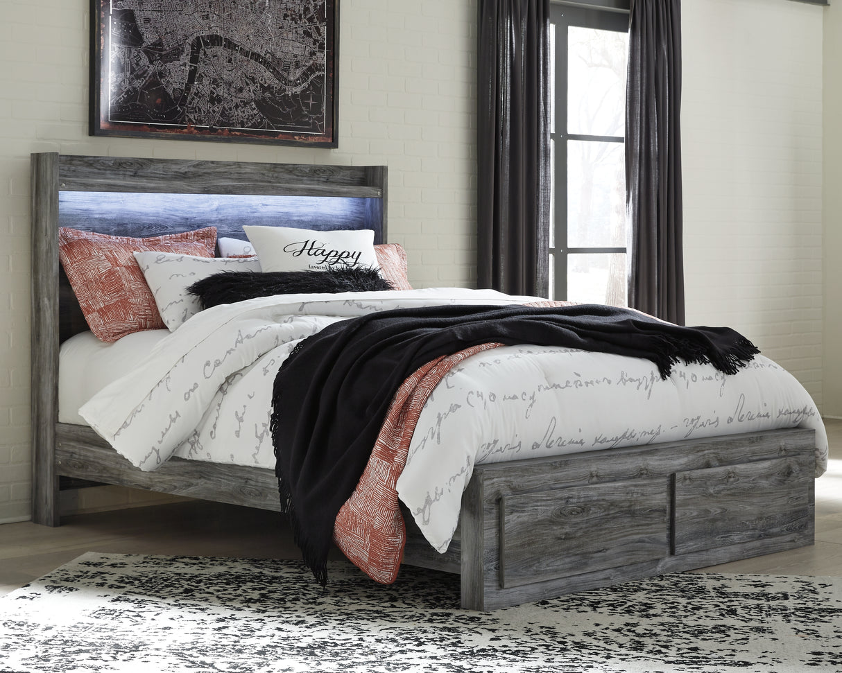 Baystorm Queen Panel Storage Bed, Dresser and 2 Nightstands