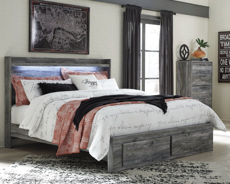 Furniture City Houma - Ashley Furniture - Baystorm King Panel Storage Bed with Chest - King Panel Storage Bed with Chest - B221B37