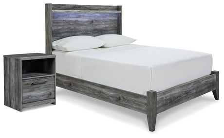 Furniture City Houma - Ashley Furniture - Baystorm Full Panel Bed and Nightstand - Full Panel Bed and Nightstand - B221B76