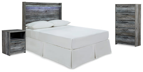 Furniture City Houma - Ashley Furniture - Baystorm Full Panel Headboard, Chest and Nightstand - Full Panel Headboard, Chest and Nightstand - B221B60